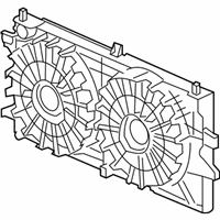 OEM 2005 Pontiac Grand Prix Shroud, Engine Coolant Fan - 89018447