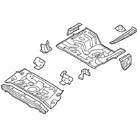 OEM Kia Forte Koup Panel Complete-Rear Floor - 655101M210