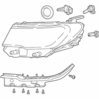 OEM 2021 Jeep Compass Headlamp - 55112707AF