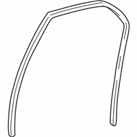 OEM 1999 Toyota Camry Run, Rear Door Glass, RH - 68142-AA010