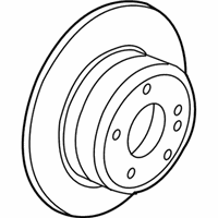 OEM 2010 BMW X5 Brake Disc, Lightweight, Ventilated - 34-21-6-795-318