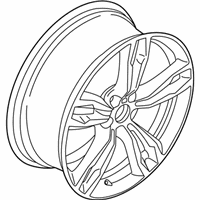 OEM BMW X1 Disc Wheel, Light Alloy, Orbitgrey - 36-10-7-849-120