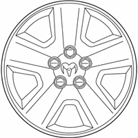OEM 2012 Dodge Caliber Wheel Cover - 5105668AE