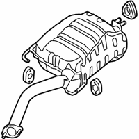 OEM Kia Sorento Rear Muffler Assembly - 287101U300