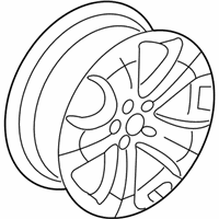 OEM 2011 Acura RDX Disk, Aluminum Wheel (18X7 1/2J) (TPMS) (Enkei) - 42700-STK-A82