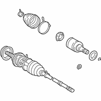 OEM 2006 Pontiac Vibe Rear Wheel Drive Shaft - 88969205