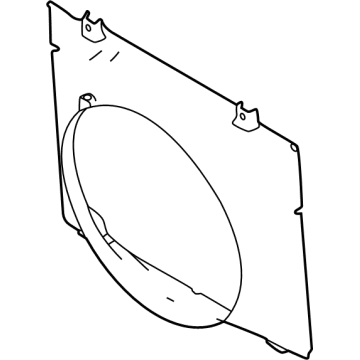 OEM 2021 Ford E-350 Super Duty Fan Shroud - LC2Z-8146-A