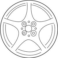 OEM 2005 Toyota MR2 Spyder Wheel, Alloy - 42611-17390