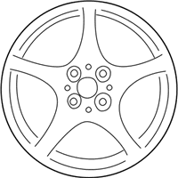 OEM Toyota MR2 Spyder Wheel, Alloy - 42611-17360