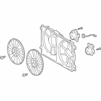 OEM Lexus Fan Assembly, W/MOTOR - 16360-24070