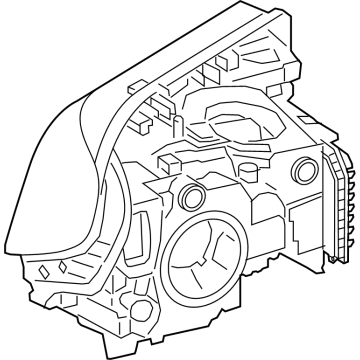 OEM 2022 BMW 530e HEADLIGHT, LED, AHL, LEFT - 63-11-8-084-379