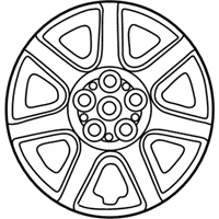 OEM Chrysler Sebring Disc Wheel Cover - MR641143