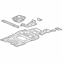 OEM Honda Odyssey Panel Set, RR Floor - 04655-SHJ-305ZZ