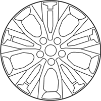 OEM 2014 Hyundai Azera Aluminium Wheel Assembly - 52910-3V460