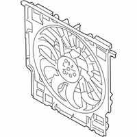 OEM 2020 BMW X5 Fan Housing With Fan - 17-42-8-697-886