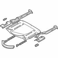 OEM 2003 BMW M5 Trunk Floor - 41-12-2-498-335