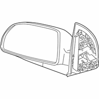 OEM Saturn Mirror Asm, Outside Rear View - 10377786