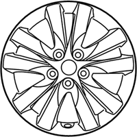 OEM 2012 Kia Forte Wheel Assembly-Aluminum - 529101M750