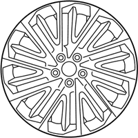 OEM Lexus RX450hL Wheel, Disc Chrome P - 4261A-48230