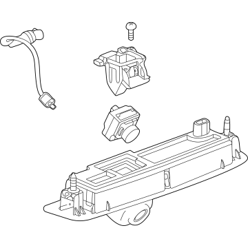 OEM Cadillac CT5 License Lamp Assembly - 84759498