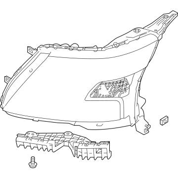 OEM Nissan Armada Headlamp Assy-Rh - 26010-6JL1A