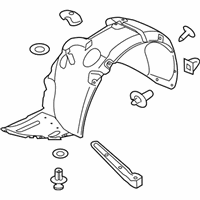 OEM Hyundai Genesis Front Wheel Guard Assembly, Right - 86812-3M001