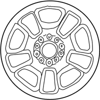 OEM Jeep Wheel-Steel - 5GL65S4AAE