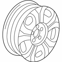 OEM 2012 Honda Civic Disk, Aluminum Wheel (15X6J) (Tpms) (Kosei) - 42700-TR2-A91