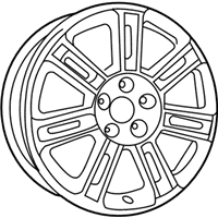 OEM 2014 Chrysler 200 Aluminum Wheel - 1TL91DX8AB