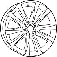 OEM 2014 Chrysler 200 Aluminum Wheel - 5NL47DX8AA
