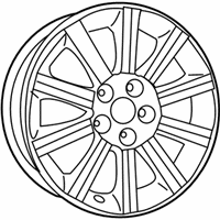 OEM 2014 Chrysler 200 Aluminum Wheel - 1KW34PAKAA