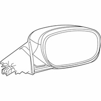 OEM Dodge Charger OUTSIDE REARVIEW - 1LD58TZZAK