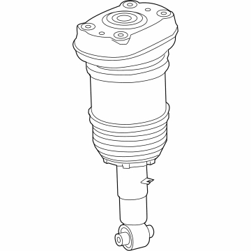 OEM 2021 BMW X5 AIR SPRING STRUT, REAR LEFT - 37-10-6-869-037