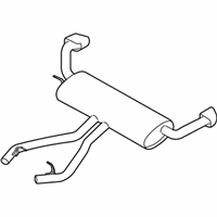 OEM 2010 BMW X5 Muffler - 18-10-7-558-646