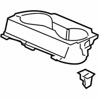 OEM 2012 Honda Odyssey Holder Assembly, Front Floor Cup (Warm Gray) - 83411-TK8-A01ZA