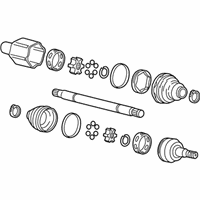 OEM 2016 Chevrolet Corvette Rear Wheel Drive Universal Joint Shaft Assembly - 23301162