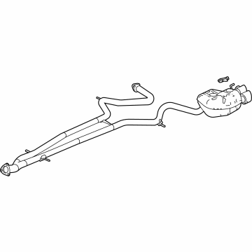 OEM 2022 Acura TLX MUFFLER, L. EX - 18305-TGZ-A04