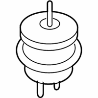 OEM 2011 Nissan GT-R Engine Mounting Insulator Assembly, Front - 11320-JF00B