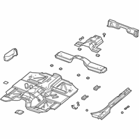 OEM 2002 Jeep Wrangler Pan-Floor - 55177254AD