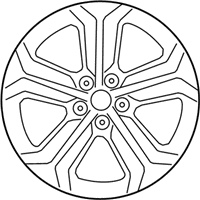 OEM Hyundai Santa Fe 18 Inch Wheel Scratches - 52910-B8310