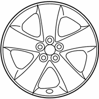 OEM 2015 Toyota Prius Plug-In Wheel, Alloy - 42611-47591