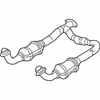 OEM 2007 GMC Sierra 1500 Classic 3-Way Catalytic Convertor Assembly (W/ Exhaust Manifold Pipe) - 19208465