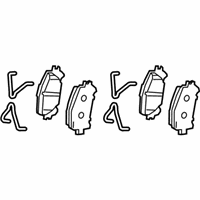 OEM 2022 Lexus NX350 Disc Brake Pad Kit - 04465-78010
