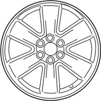 OEM Kia Borrego Wheel Assembly-Aluminum - 529102J350
