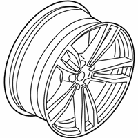 OEM BMW 740i Light Alloy Rim Ferricgrey - 36-11-7-850-579