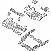 OEM Pontiac G3 Floor Pan Assembly - 96813453