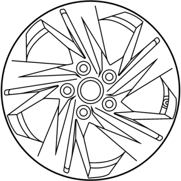 OEM 2021 Hyundai Elantra Wheel Assy-Aluminium - 52910-AA100