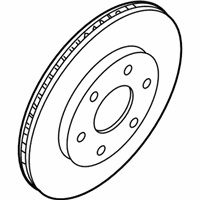 OEM 2007 Nissan Titan Rotor Disc Brake Front - 40206-ZC00B