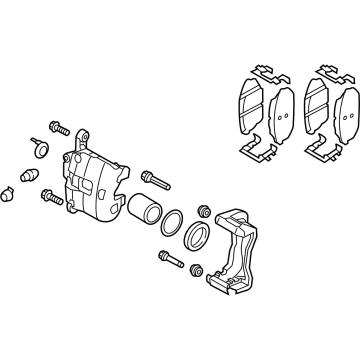 OEM 2022 Hyundai Tucson BRAKE ASSY-FR, LH - 58110-N9100