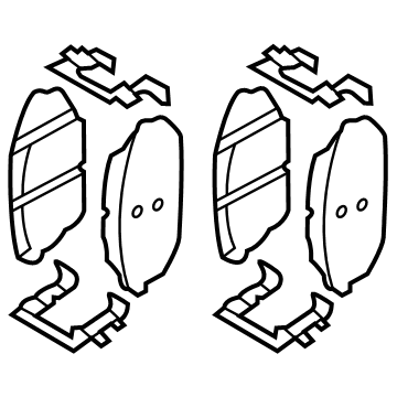 OEM 2022 Hyundai Tucson PAD KIT-FRONT DISC BRAKE - 58101-N9A10